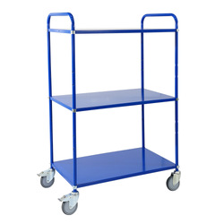 Tall Multi Shelf Trolley - Blue