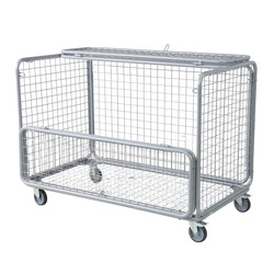 Mesh Trolley With Folding Lid & Side