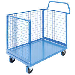 3 Sided Mesh Cage Trolley