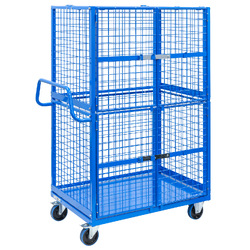 Full Cage Trolley with Double Swing Door