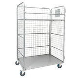 Heavy Duty 3-Sided Mesh Cage Trolley (shelves sold separately)