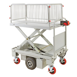 Self Propelled Electric Scissor Lift Trolley (with cage)