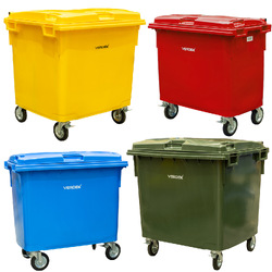 1100L Large Plastic Wheelie Bins