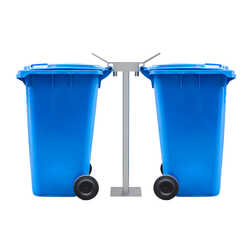 Double Wheelie Bin Stands