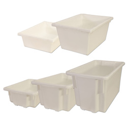 White Plastic Stack & Nest Crates