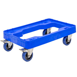 Enviro Dollie (405x615x190mm LxWxH) - with stainless steel castors (Blue Colour Frame)