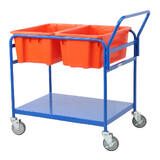 Double Tub Order Picking Trolley Kit (with 2x No.10 Plastic Tubs)