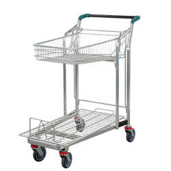 Liquor Trolley with Flip Up Basket (48L)