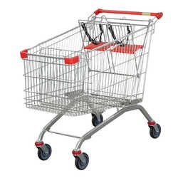 Shopping Trolley with Baby Seat & Straps (212L)