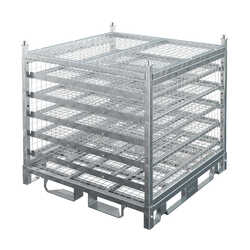 Configurable Standard Height Cage with Shelves and Stacking Roof