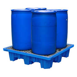 4 Drum Bunded Spill Pallet